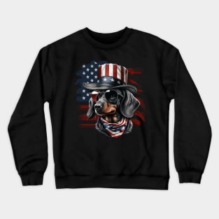 Patriotic Dachshund Crewneck Sweatshirt